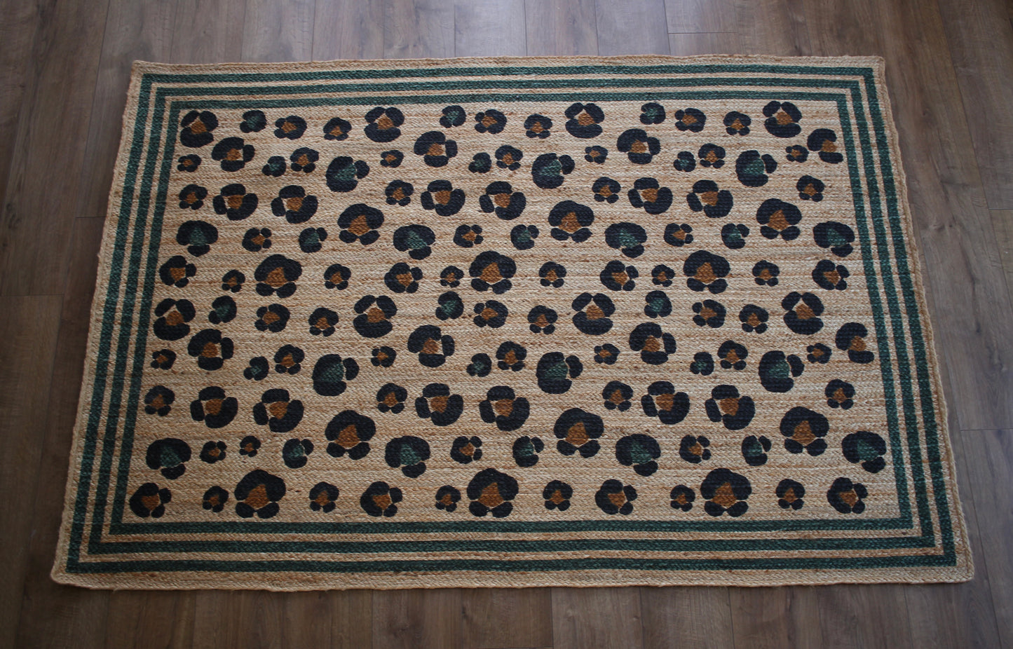 jute leopard stripe rug