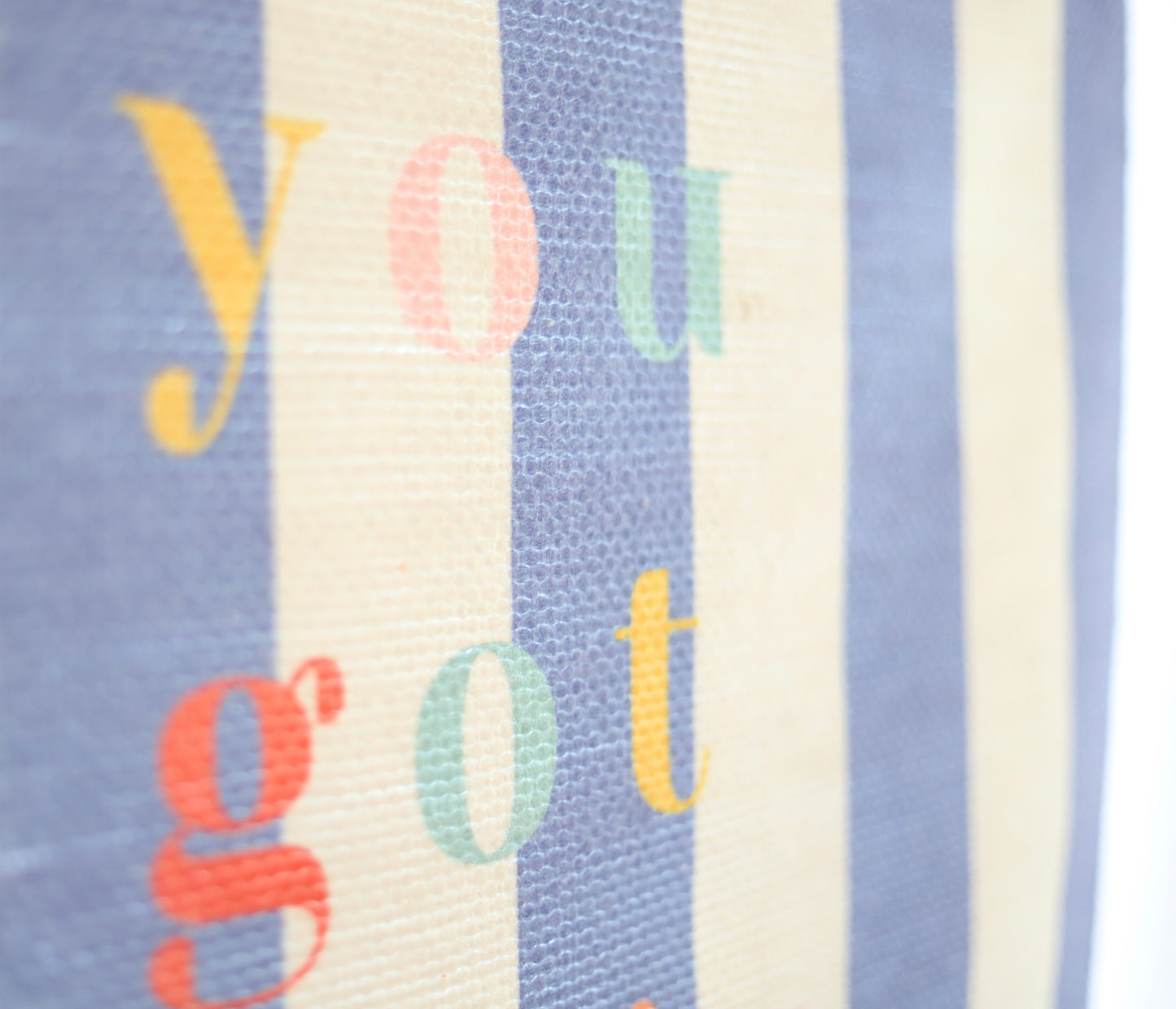 you got this stripe recycled wall hanging